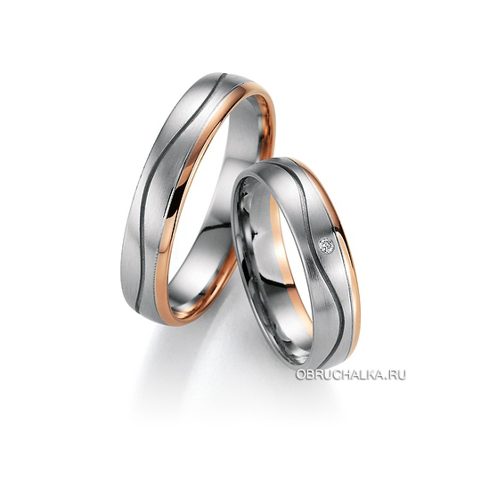 Комбинированные обручальные кольца Collection Ruesch 66-20750-045