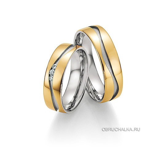 Комбинированные обручальные кольца Collection Ruesch 66-34070-060