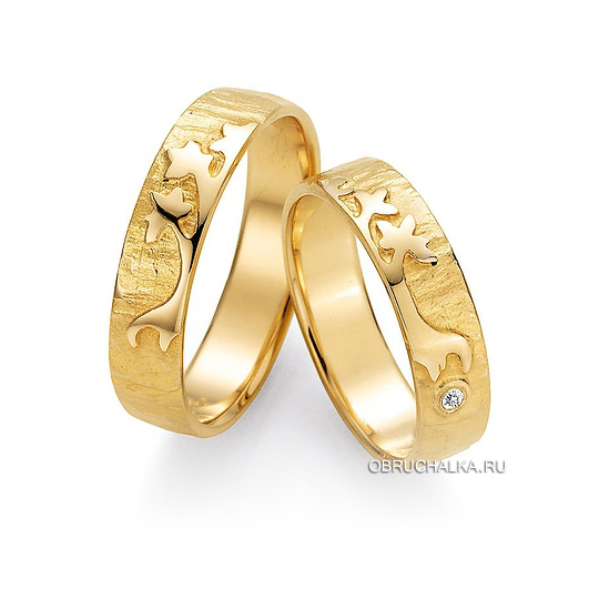 Обручальные кольца из желтого золота Collection Ruesch 66-51090-050