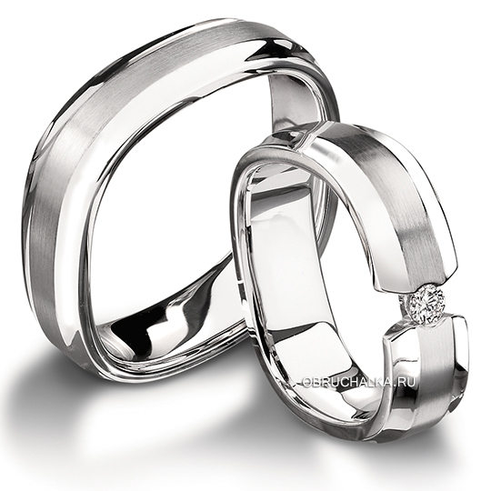 Обручальные кольца из белого золота Furrer Jacot 71-80980
