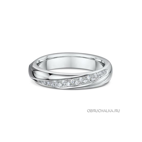 Обручальные кольца из белого золота Dora 785A05-G