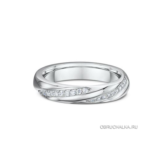 Обручальные кольца из белого золота Dora 785A07-G