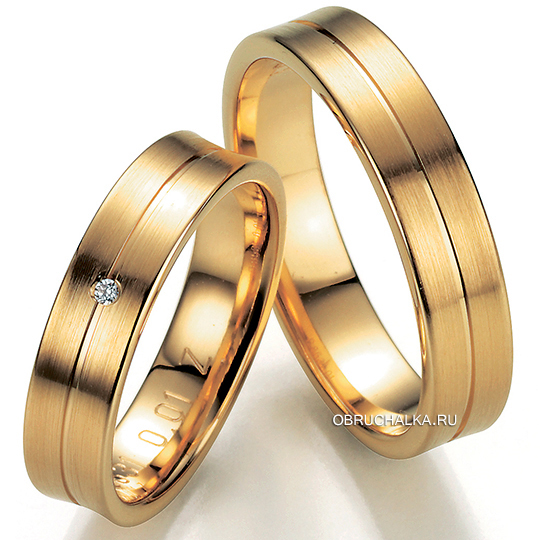 Обручальные кольца из абрикосового золота Bayer 88531