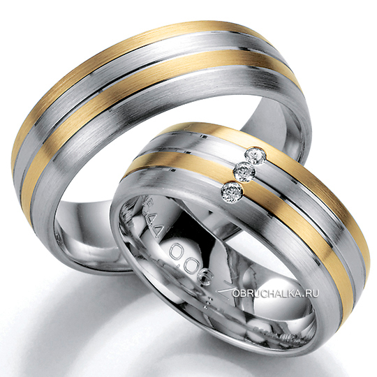 Комбинированные обручальные кольца Bayer 88544