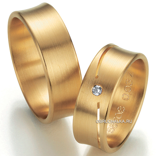 Обручальные кольца из абрикосового золота Bayer 88708