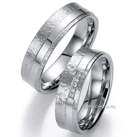 Обручальные кольца из белого золота Bayer 88712