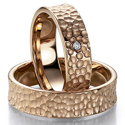 Обручальные кольца из красного золота Bayer