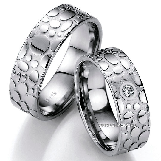 Обручальные кольца из белого золота Bayer 88718
