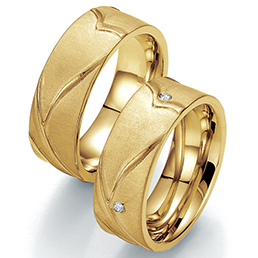 Обручальные кольца из желтого золота Bayer