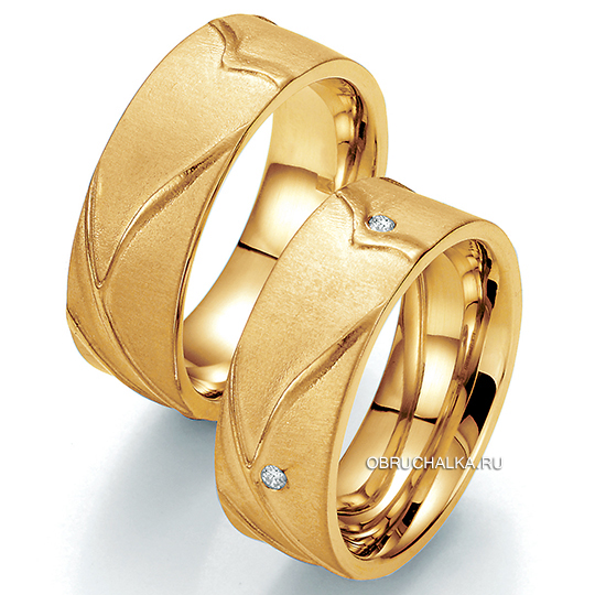 Обручальные кольца из желтого золота Bayer 89006G