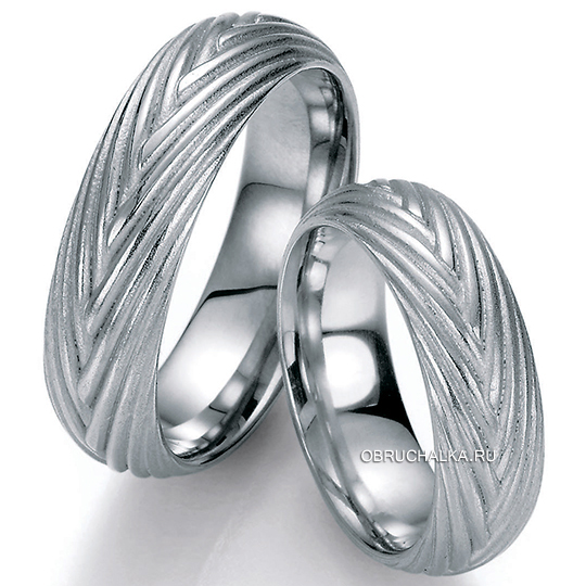 Обручальные кольца из белого золота Bayer 89020