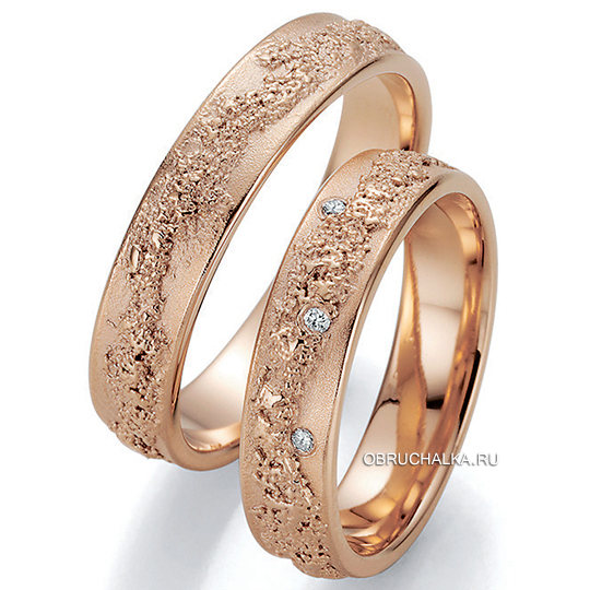Обручальные кольца из красного золота Bayer 89032