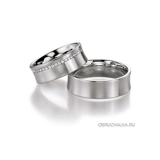 Обручальные кольца из белого золота Collection Ruesch 02-40210-070