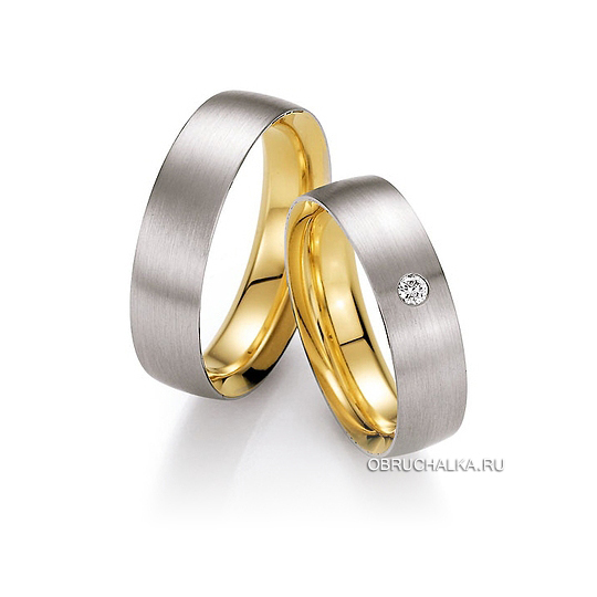 Комбинированные обручальные кольца Collection Ruesch 02-40530-060