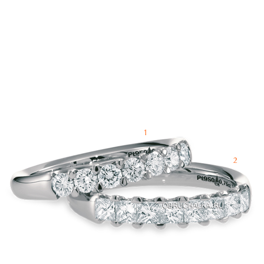 Обручальные кольца с бриллиантами Christian Bauer 0244644-244646