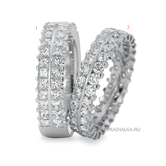 Обручальные кольца с бриллиантами Christian Bauer 0246633-246761