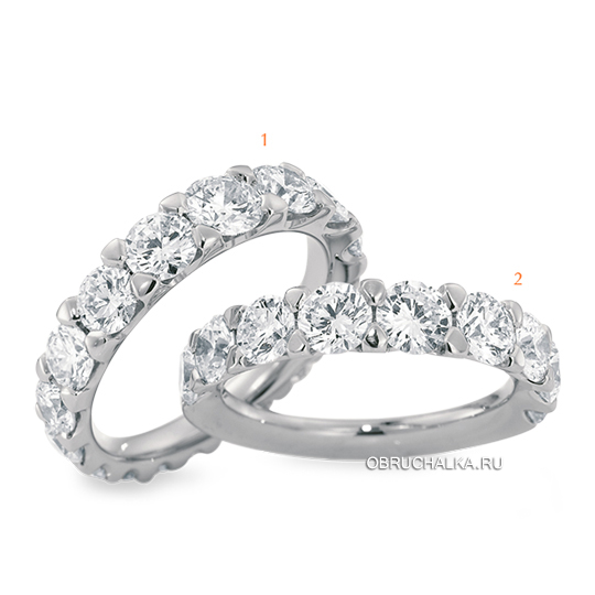 Обручальные кольца с бриллиантами Christian Bauer 0246703-245376