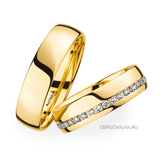 Обручальные кольца с бриллиантами Christian Bauer 0246725