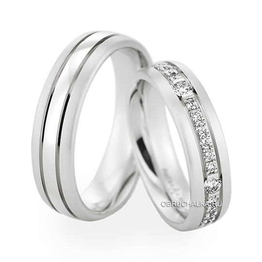 Обручальные кольца с бриллиантами Christian Bauer 0246740