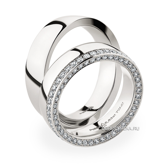 Обручальные кольца с бриллиантами Christian Bauer 0246903