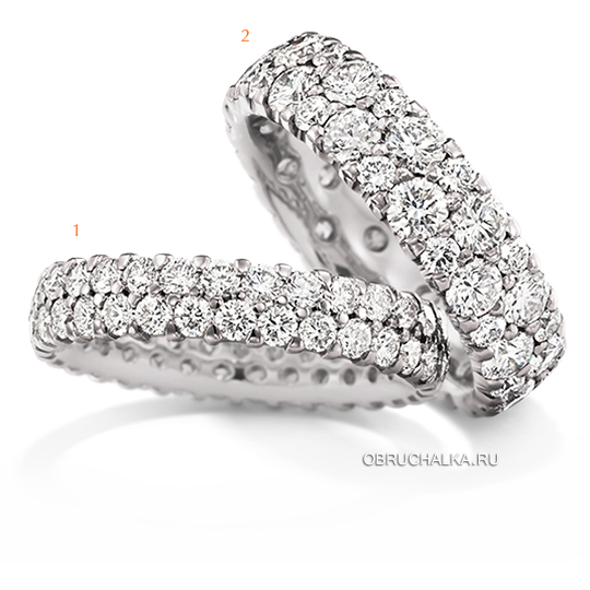 Обручальные кольца с бриллиантами Christian Bauer 0246915-0246911