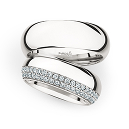 Обручальные кольца с бриллиантами Christian Bauer