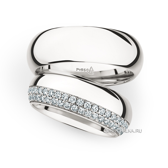 Обручальные кольца с бриллиантами Christian Bauer 0246943