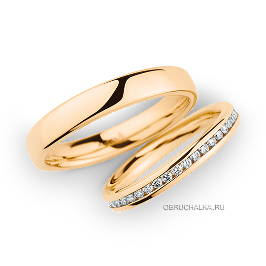 Обручальные кольца с бриллиантами Christian Bauer 0246975