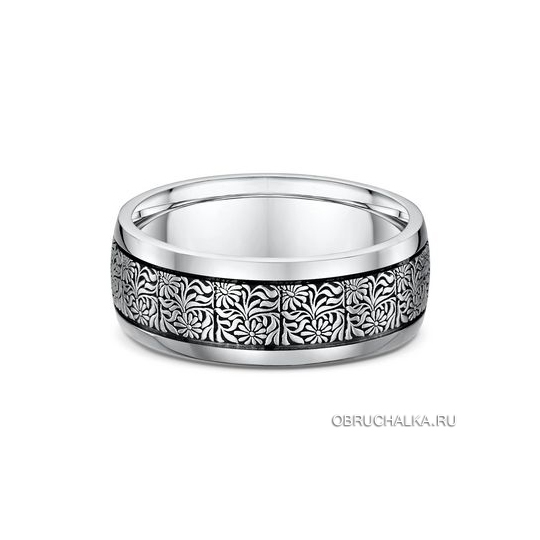 Обручальные кольца из белого золота Dora 121A02-G