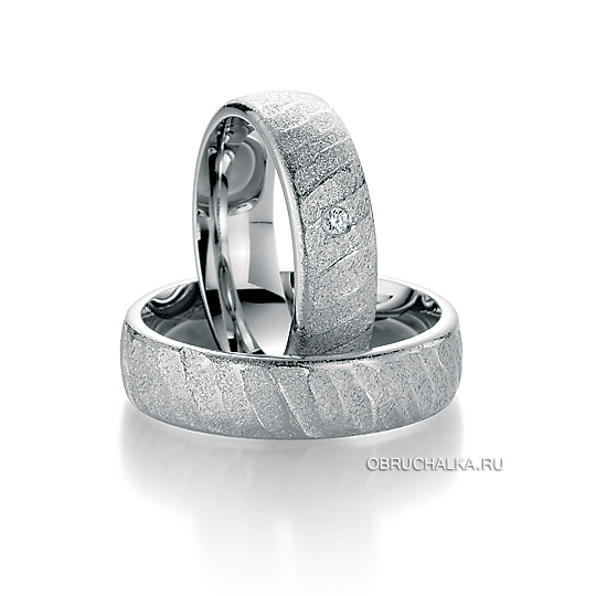 Обручальные кольца из белого золота Fischer 13-08021-060