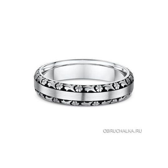 Обручальные кольца из белого золота Dora 133A02-G