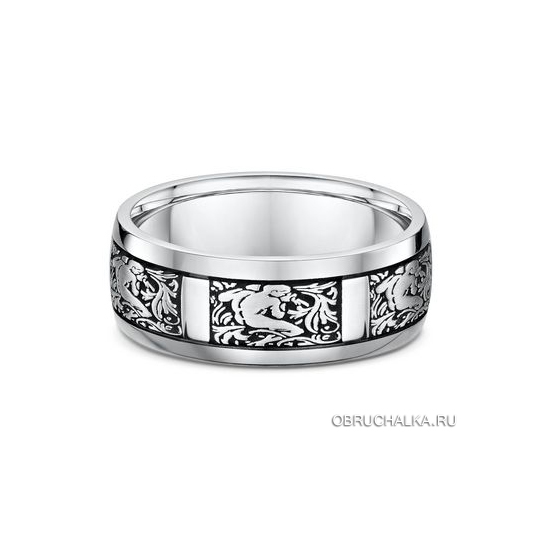 Обручальные кольца из белого золота Dora 138A02-G