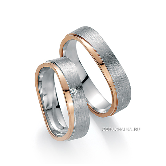 Комбинированные обручальные кольца Fischer 15-30126-060