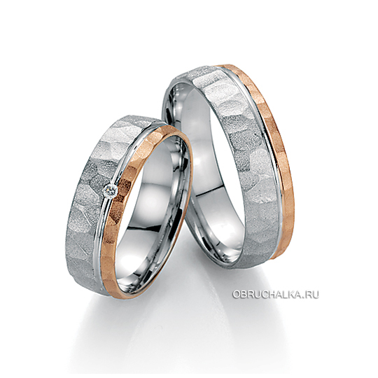 Комбинированные обручальные кольца Fischer 15-30141-060