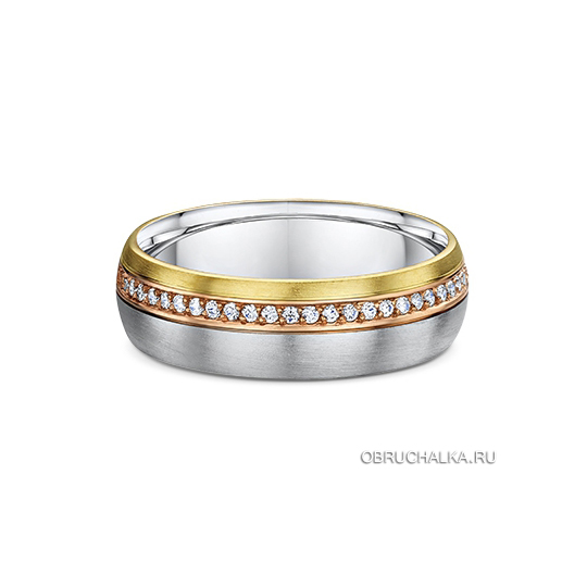 Многоцветные обручальные кольца Dora 231B03-G
