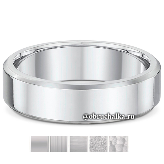 Обручальные кольца из платины 238A13G 6.01.9mm