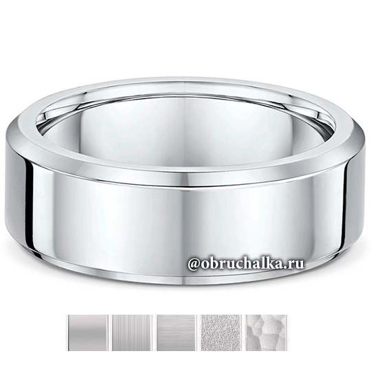 Обручальные кольца из платины 238A17G 8.0x2.4mm