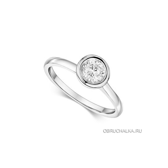Помолвочное кольцо из белого золота 241A00-G