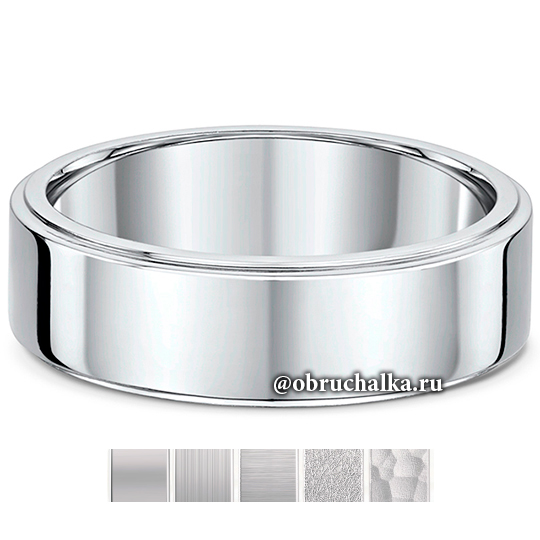 Обручальные кольца из платины 291A29G 7.0x2.0mm