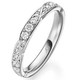 Обручальное кольцо с бриллиантами August Gerstner