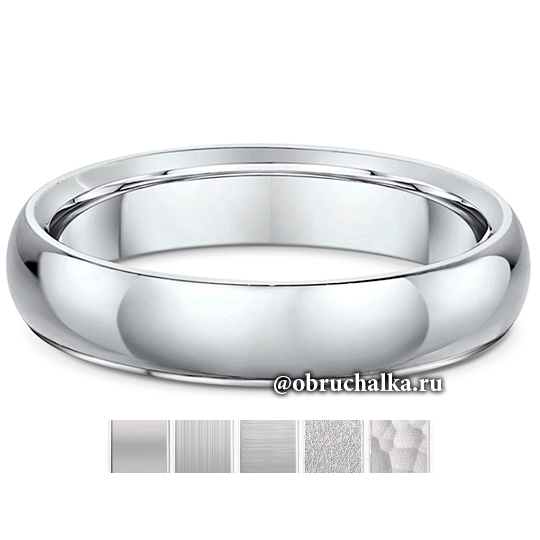 Обручальные кольца из платины 314B01G 5.0x2.2mm