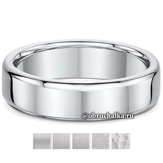 Обручальные кольца из платины 318B01G 6.0x1.8mm