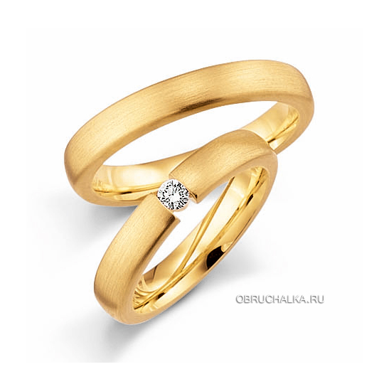 Обручальные кольца из абрикосового золота Fischer 38-05078-039