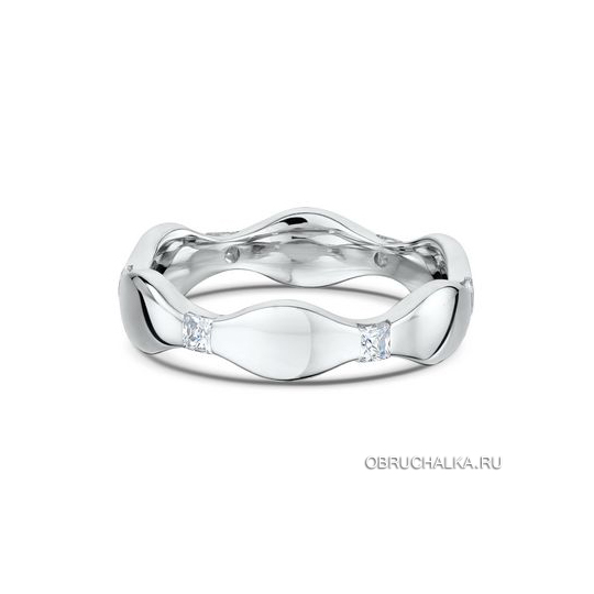 Обручальные кольца из белого золота Dora 381B00-G