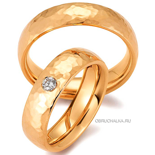 Обручальные кольца из абрикосового золота August Gerstner 4-28155-6