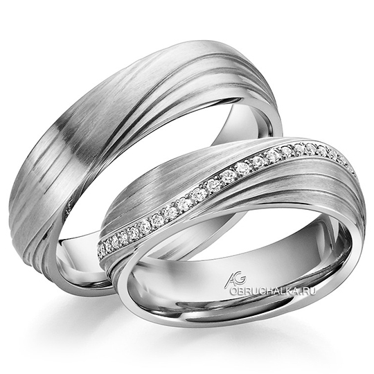 Обручальные кольца с бриллиантами August Gerstner 4-28425-6