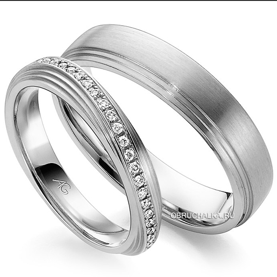 Обручальные кольца с бриллиантами August Gerstner 4-28547-35