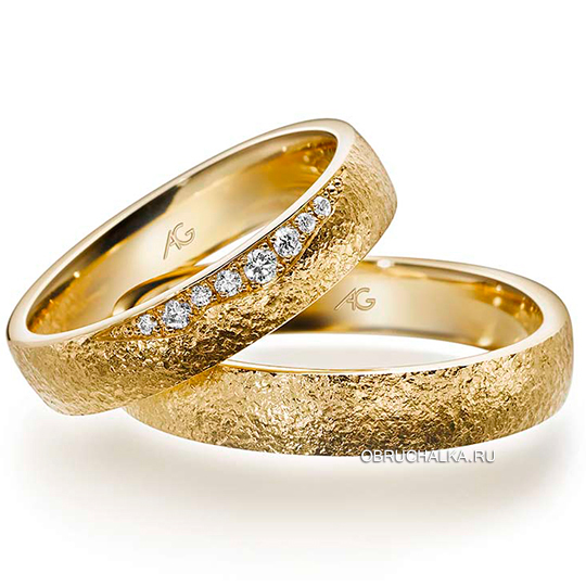 Обручальные кольца из желтого золота August Gerstner 4-28679-45