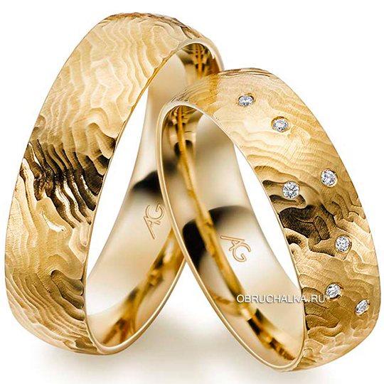 Обручальные кольца из желтого золота August Gerstner 4-28682-6