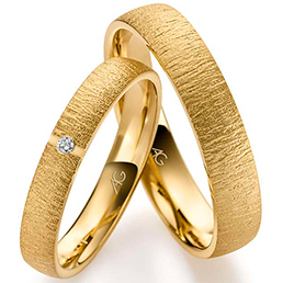 Обручальные кольца из желтого золота August Gerstner